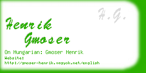 henrik gmoser business card